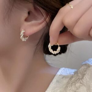 Oorbellen - Goud - Parels